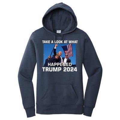 Donald Trump Take A Look What Happened I DonT Die Easily Women's Pullover Hoodie