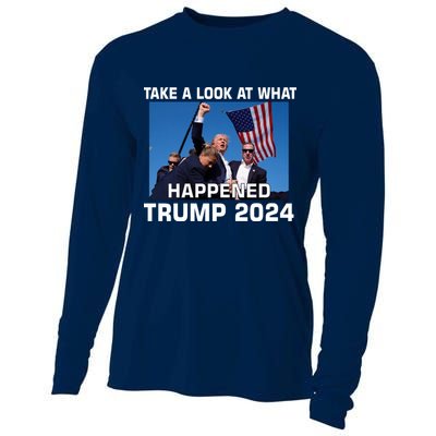 Donald Trump Take A Look What Happened I DonT Die Easily Cooling Performance Long Sleeve Crew