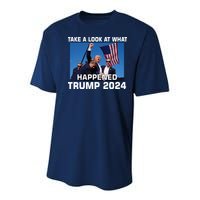 Donald Trump Take A Look What Happened I DonT Die Easily Youth Performance Sprint T-Shirt