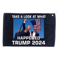 Donald Trump Take A Look What Happened I DonT Die Easily Grommeted Golf Towel