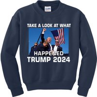 Donald Trump Take A Look What Happened I DonT Die Easily Kids Sweatshirt