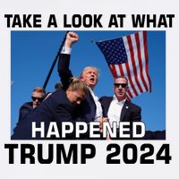Donald Trump Take A Look What Happened I DonT Die Easily Garment-Dyed Sweatshirt