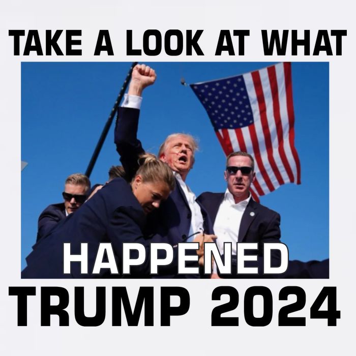 Donald Trump Take A Look What Happened I DonT Die Easily Garment-Dyed Sweatshirt