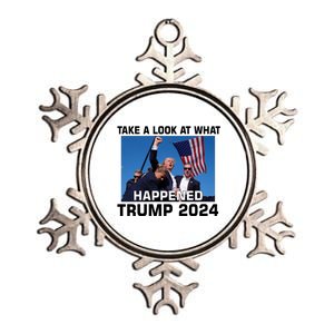 Donald Trump Take A Look What Happened I DonT Die Easily Metallic Star Ornament