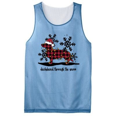 Dachshund Through The White Snow Retro Dachshund Lover Owner Great Gift Mesh Reversible Basketball Jersey Tank