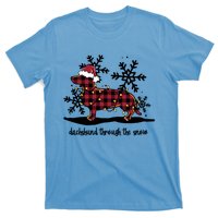 Dachshund Through The White Snow Retro Dachshund Lover Owner Great Gift T-Shirt