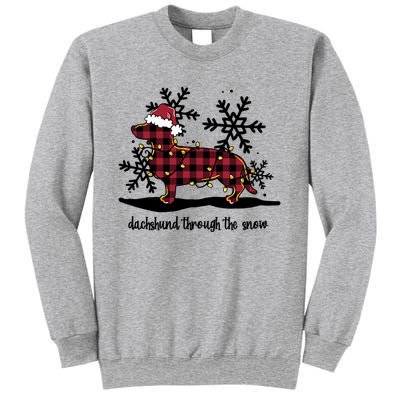 Dachshund Through The White Snow Retro Dachshund Lover Owner Great Gift Sweatshirt