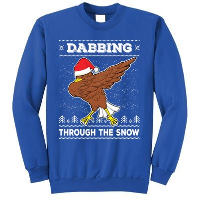 Dabbing Through The Snow Santa Eagle Ugly Christmas Sweater Gift Sweatshirt