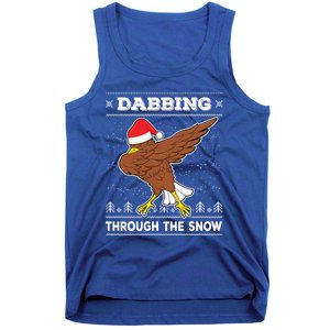 Dabbing Through The Snow Santa Eagle Ugly Christmas Sweater Gift Tank Top