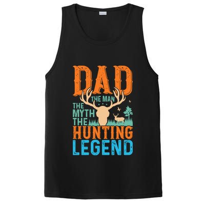 Dad The The Myth The Hunting Legend Gift PosiCharge Competitor Tank
