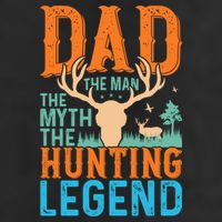 Dad The The Myth The Hunting Legend Gift Microfiber Hand Towel