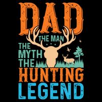 Dad The The Myth The Hunting Legend Gift Cropped Pullover Crew