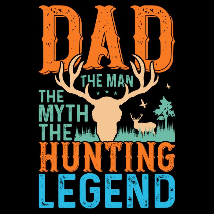 Dad The The Myth The Hunting Legend Gift Cropped Pullover Crew