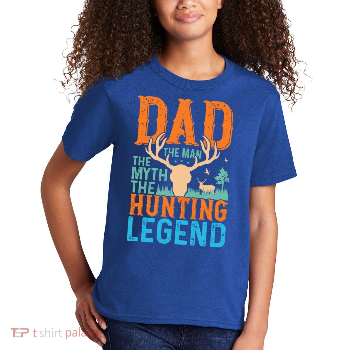Dad The The Myth The Hunting Legend Gift Kids T-Shirt