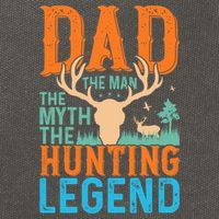 Dad The The Myth The Hunting Legend Gift Cotton Canvas Backpack