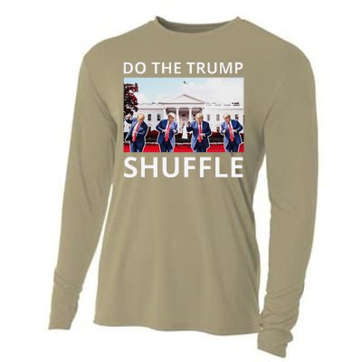 Do The Trump Shuffle Funny Trump Dance At White House 2024 Cooling Performance Long Sleeve Crew