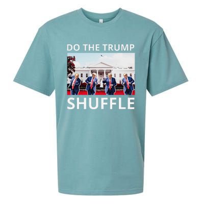 Do The Trump Shuffle Funny Trump Dance At White House 2024 Sueded Cloud Jersey T-Shirt