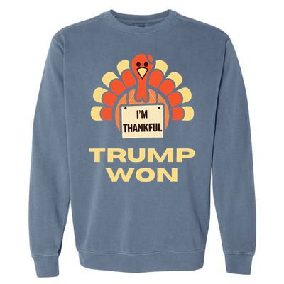 Donald Trump Thanksgiving Garment-Dyed Sweatshirt