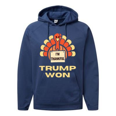 Donald Trump Thanksgiving Performance Fleece Hoodie