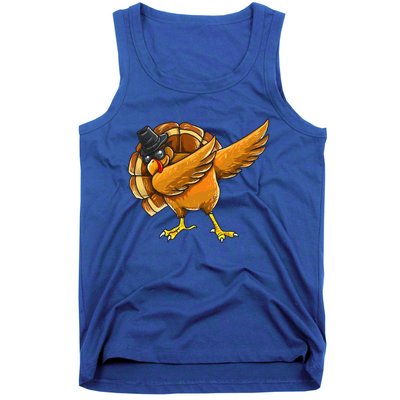 Dabbing Turkey Thanksgiving Funny Turkey Day Tank Top