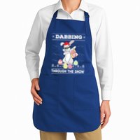 Dabbing Through The Snow Bunny Ugly Christmas Sweater Rabbit Gift Apron