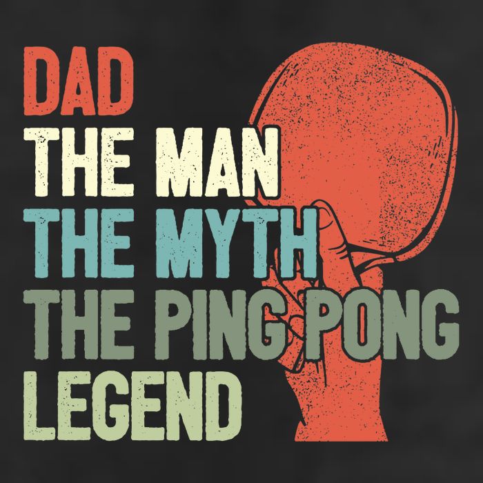 Dad Table Tennis Player Father Ping Pong Daddy PingPong Premium Garment-Dyed Fleece Hoodie