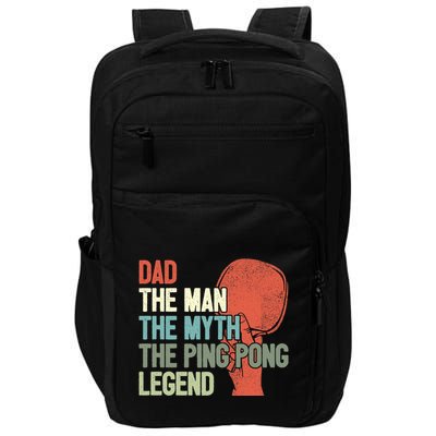 Dad Table Tennis Player Father Ping Pong Daddy PingPong Premium Impact Tech Backpack