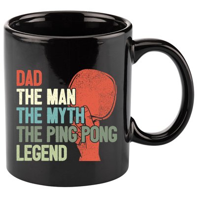 Dad Table Tennis Player Father Ping Pong Daddy PingPong Premium 11oz C Handle Ceramic Mug