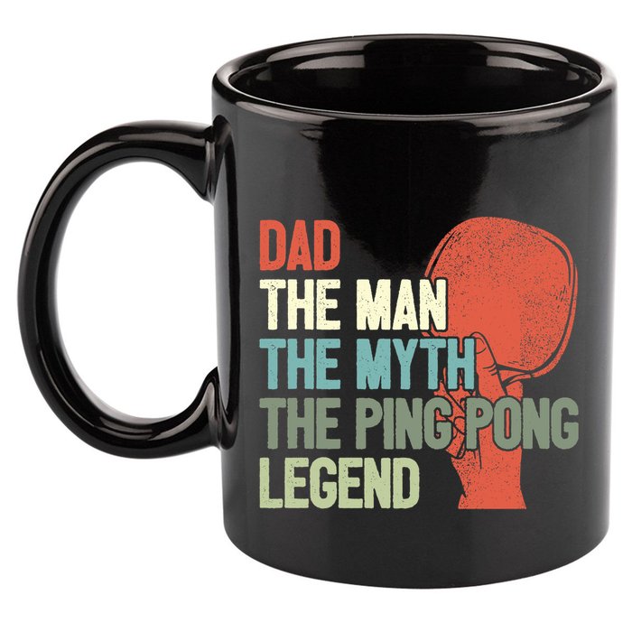 Dad Table Tennis Player Father Ping Pong Daddy PingPong Premium 11oz C Handle Ceramic Mug