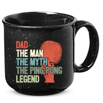 Dad Table Tennis Player Father Ping Pong Daddy PingPong Premium 15oz Campfire Ceramic Mug