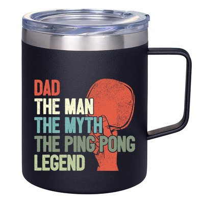 Dad Table Tennis Player Father Ping Pong Daddy PingPong Premium 12oz Stainless Steel Coffee Mug