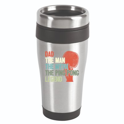 Dad Table Tennis Player Father Ping Pong Daddy PingPong Premium 16oz Travel Tumbler