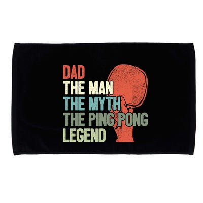 Dad Table Tennis Player Father Ping Pong Daddy PingPong Premium Microfiber Hand Towel