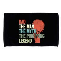 Dad Table Tennis Player Father Ping Pong Daddy PingPong Premium Microfiber Hand Towel