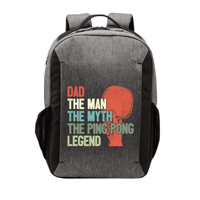 Dad Table Tennis Player Father Ping Pong Daddy PingPong Premium Vector Backpack