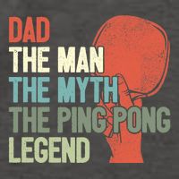 Dad Table Tennis Player Father Ping Pong Daddy PingPong Premium Vector Backpack