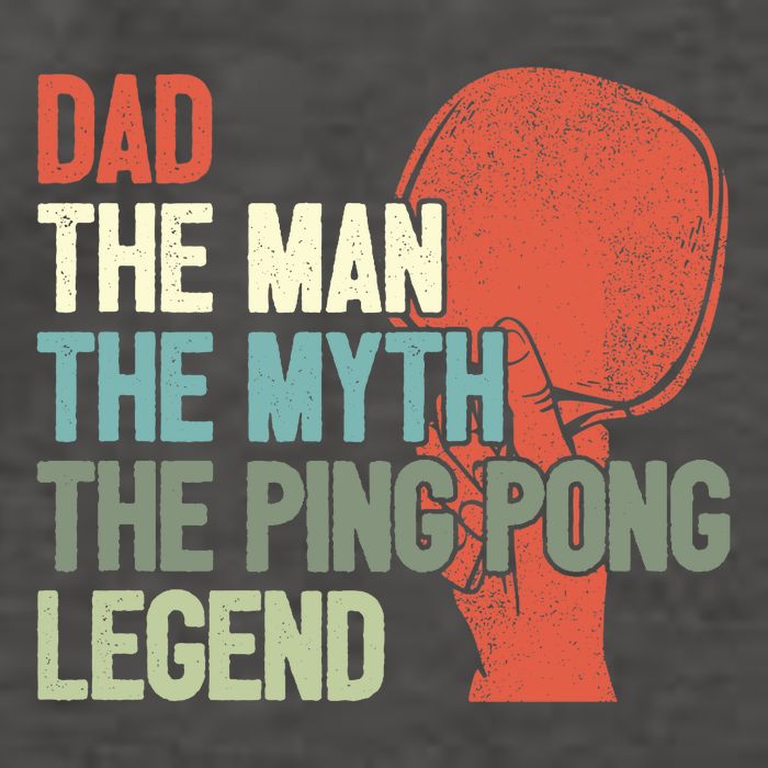 Dad Table Tennis Player Father Ping Pong Daddy PingPong Premium Vector Backpack
