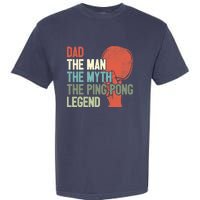 Dad Table Tennis Player Father Ping Pong Daddy PingPong Premium Garment-Dyed Heavyweight T-Shirt