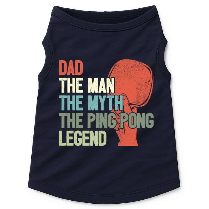 Dad Table Tennis Player Father Ping Pong Daddy PingPong Premium Doggie Tank