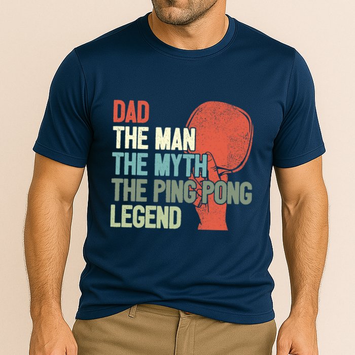 Dad Table Tennis Player Father Ping Pong Daddy PingPong Premium Performance Shirt