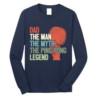 Dad Table Tennis Player Father Ping Pong Daddy PingPong Premium Long Sleeve Shirt