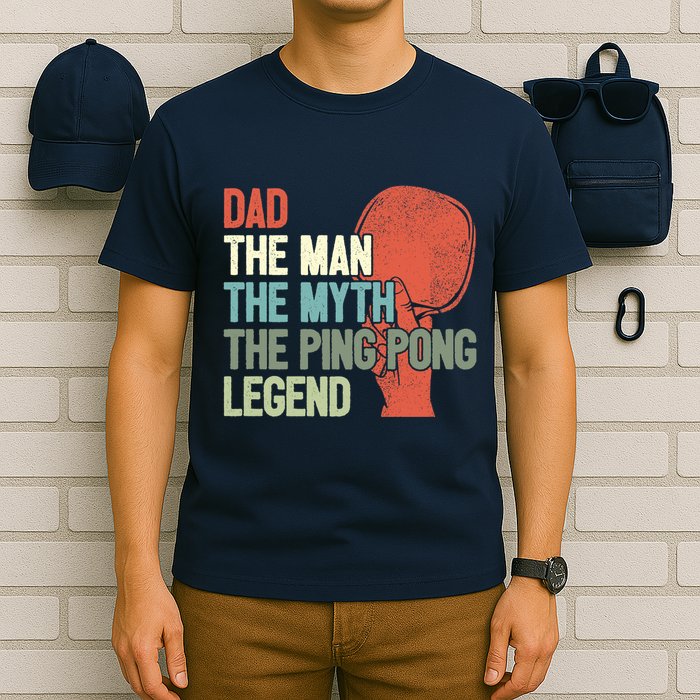 Dad Table Tennis Player Father Ping Pong Daddy PingPong Premium T-Shirt
