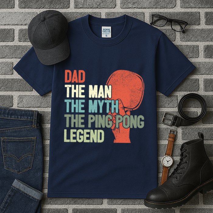 Dad Table Tennis Player Father Ping Pong Daddy PingPong Premium Tall T-Shirt