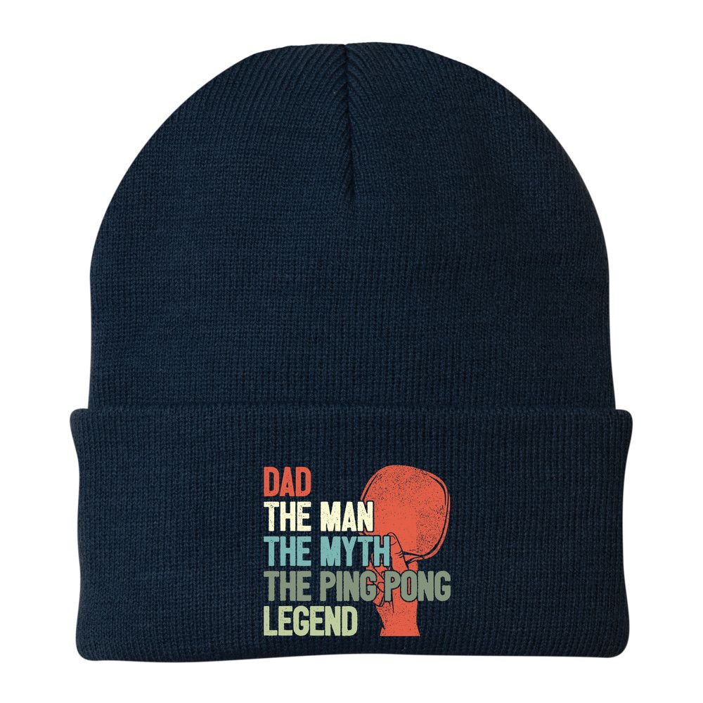 Dad Table Tennis Player Father Ping Pong Daddy PingPong Premium Beanie