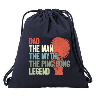 Dad Table Tennis Player Father Ping Pong Daddy PingPong Premium Drawstring Bag