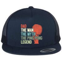 Dad Table Tennis Player Father Ping Pong Daddy PingPong Premium Flat Bill Trucker Hat