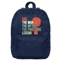 Dad Table Tennis Player Father Ping Pong Daddy PingPong Premium 16 in Basic Backpack