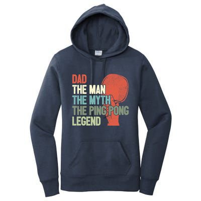 Dad Table Tennis Player Father Ping Pong Daddy PingPong Premium Women's Pullover Hoodie