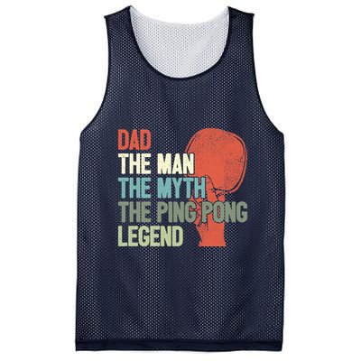 Dad Table Tennis Player Father Ping Pong Daddy PingPong Premium Mesh Reversible Basketball Jersey Tank
