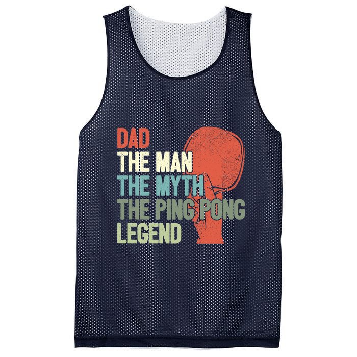 Dad Table Tennis Player Father Ping Pong Daddy PingPong Premium Mesh Reversible Basketball Jersey Tank
